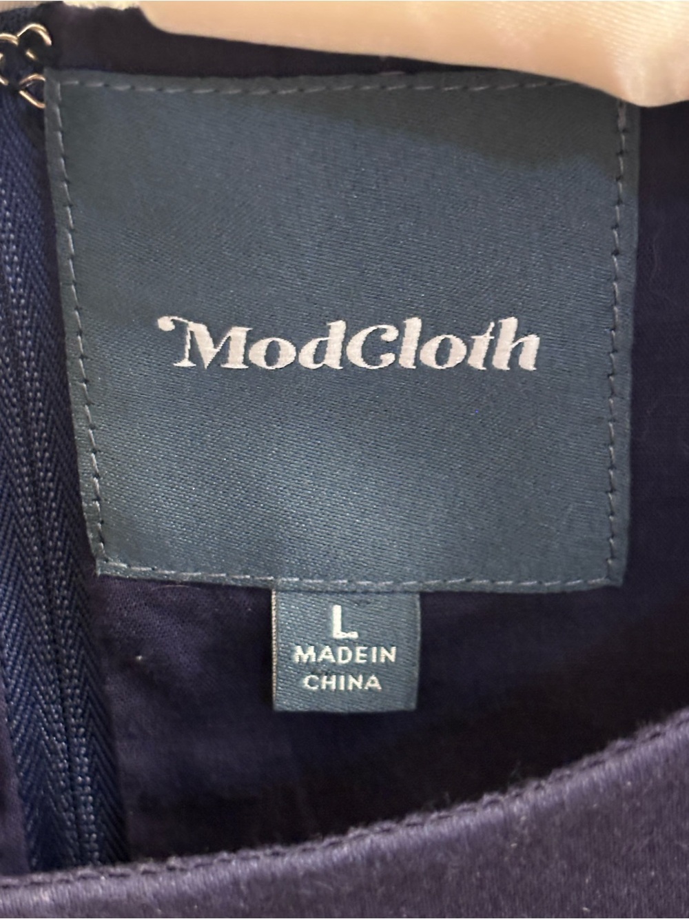 ModCloth Navy Dress with Neon Piping - Picture 2 of 4